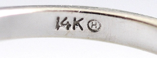 Lovely 14K White Gold and Diamond Bypass Ring -- ~1/2 Carat TDW Size 7