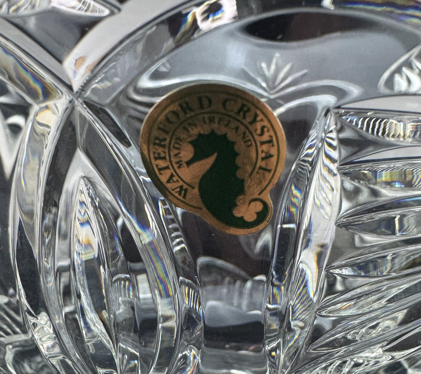 Limited Edition Waterford Cut Glass Crystal Holiday Ribbon Bow Footed Bowl