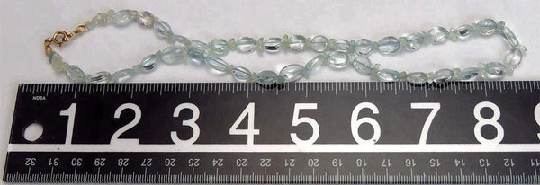 Gorgeous ~90ct Aquamarine Beaded Necklace