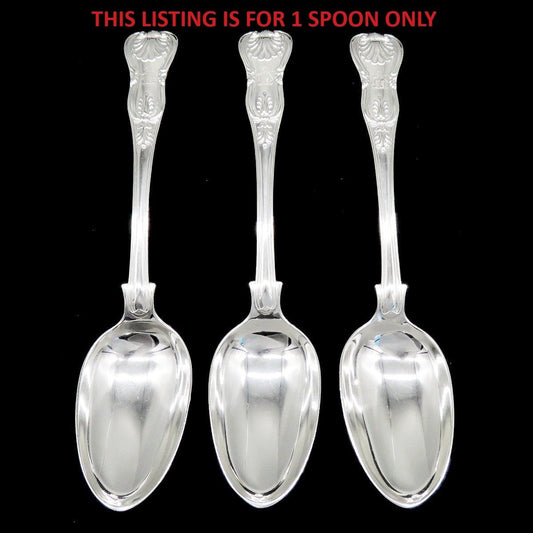 Antique 1832 English Georgian Sterling Silver Kings Eley Large Serving Spoon