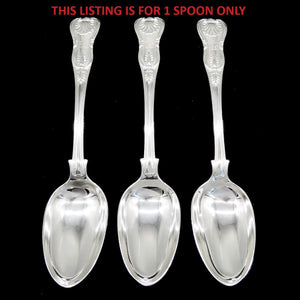Antique 1832 English Georgian Sterling Silver Kings Eley Large Serving Spoon