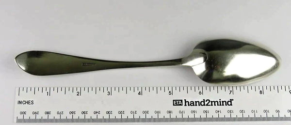 c1798-1810 Antique American Coin Silver Spoon Robert Evans
