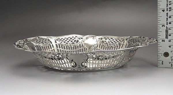 Late 19th Century German Silver Pierced Decorative Dish or Bowl