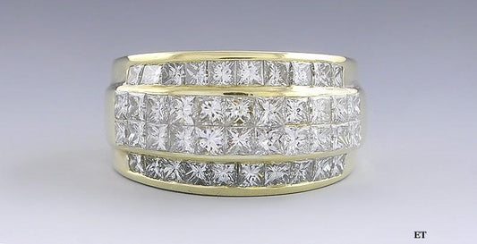 Dazzling 18k Yellow Gold & 3.6ct Diamond Ring