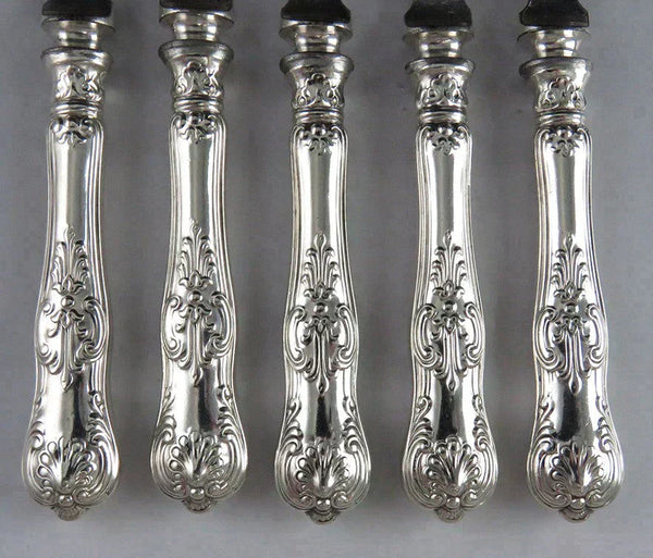 Great Set Classic 5 Dominick & Haff Sterling Silver King Fruit Knives