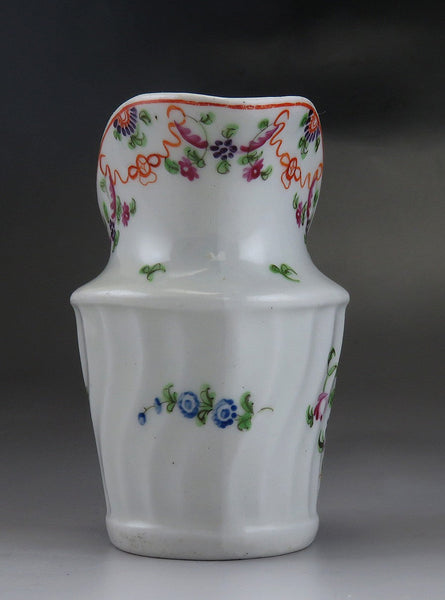 Lovely late 1700s English Floral Pearlware Porcelain Creamer Cream Pitcher