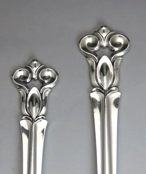Great Cohr Sterling Silver 52pc Monica Flatware Set Service for 8