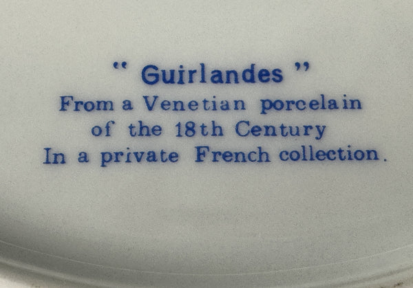 Set 4 Raynaud Ceralene Limoges Porcelain Guirlandes 10 5/8" Dinner Plates (2/2)