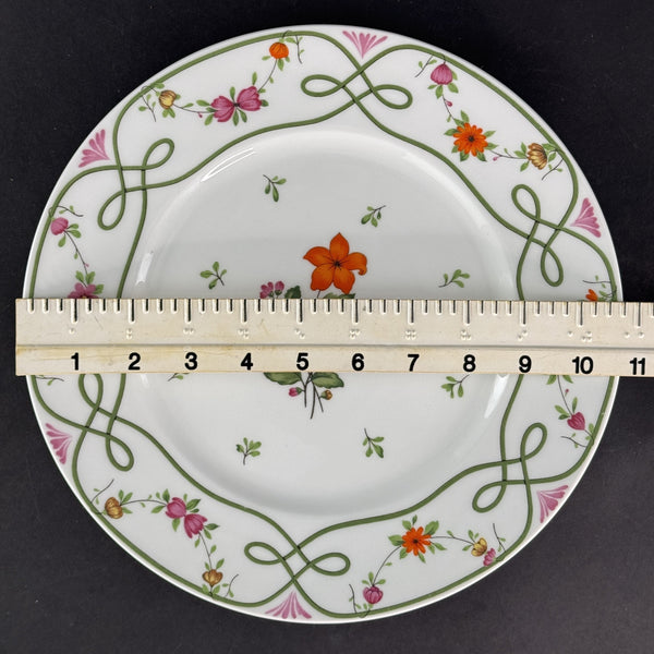 Set 4 Raynaud Ceralene Limoges Porcelain Guirlandes 10 5/8" Dinner Plates (2/2)