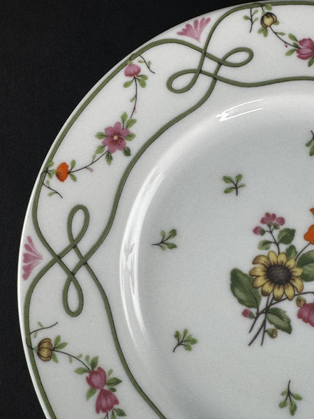 Set 6 Raynaud Ceralene Limoges Porcelain Guirlandes 6 1/2" Bread Butter Plates