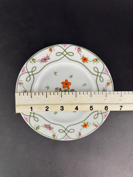 Set 6 Raynaud Ceralene Limoges Porcelain Guirlandes 6 1/2" Bread Butter Plates