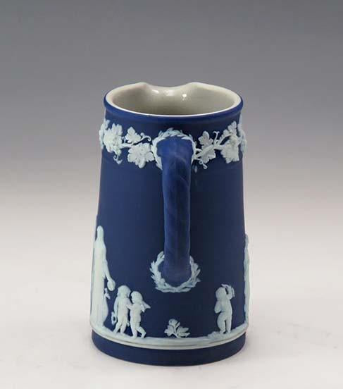 Lovely Antique Wedgwood Blue Jasperware Small Pitcher