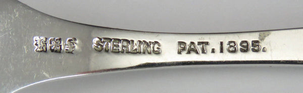 12 Fine Sterling Silver Howard Washington Pattern Strawberry Forks