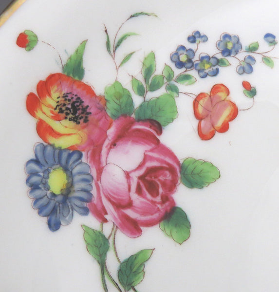Lovely 1850's-1870's Paris Porcelain Floral Pedestal Compote Raised Dish/Bowl