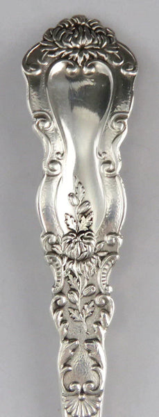 Rare Antique Gorham Imperial Chrysanthemum Sterling Silver Gilt Olive Spoon