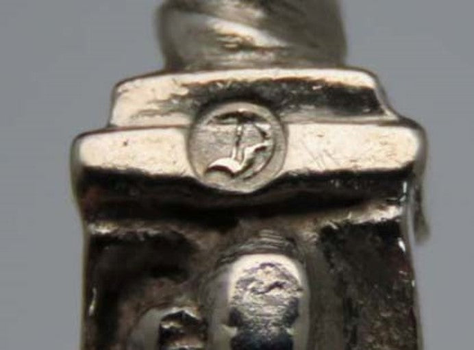 1887 Antique Dutch 833 Silver Apostle Serving Fork