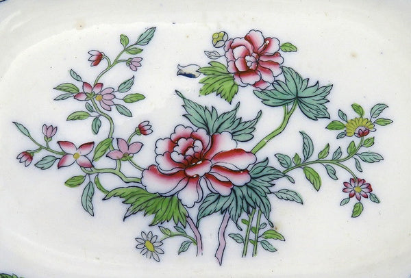 Antique Mid 19th Century English Copeland Late Spode Floral Serving Platter/Tray