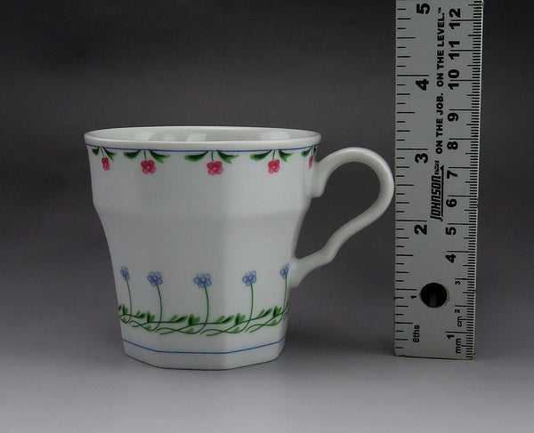 Set of 10 Porcelain Tea Cups Christopher Stuart Bali Hai Younger Than Springtime