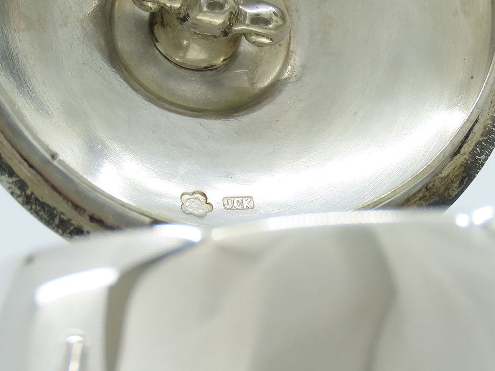 Fine Antique late 1800s-early 1900s Austrian Silver Tall Teapot / Coffee Pot