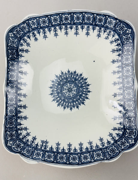 Antique 2 Royal Worcester Blue and White Serving Bowls from 1890