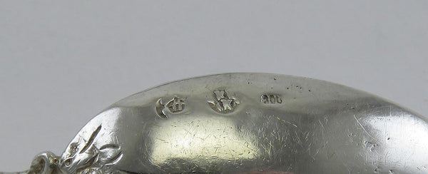 10 Antique c1915 German 800 Silver Demitasse or Coffee Spoons