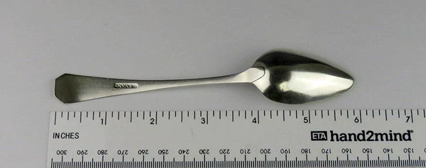 15 Robert Evans Antique American Coin Silver Coffin End Teaspoons W Mono