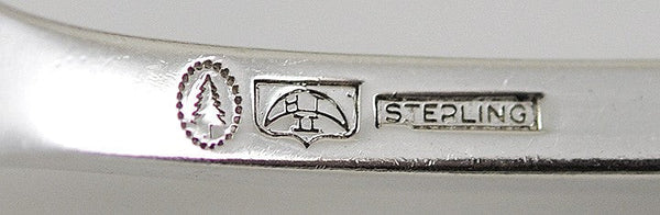 10 Tuttle Onslow Pattern Sterling Silver Salad Forks - 6 1/4 inches long HT Mark