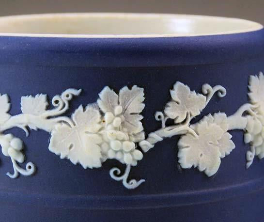 Antique 19th Century Wedgwood Blue Jasperware Pitcher Jug