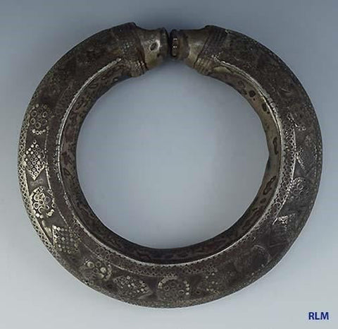 Ancient/Antique Bedouin Tribal Silver Cuff Bracelet