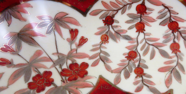 Beautiful B&D Japanese Style Porcelain Bowl w/ Birds Flowers