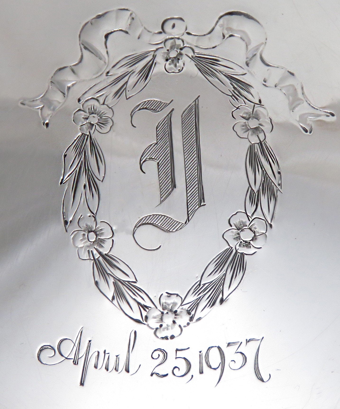 Late 1800's- Early 1900's German Continental Sterling Silver Swing Handle Basket