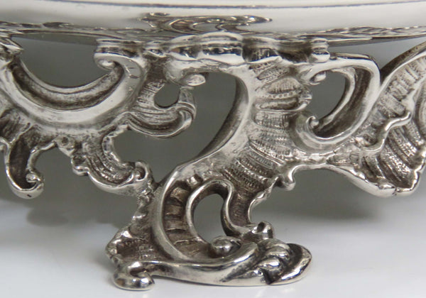 2 1891 Antique Gorham Sterling Silver Pedestal Dish/Bowls