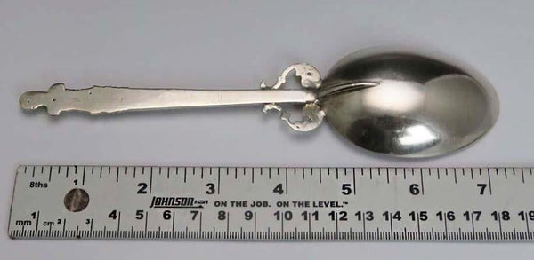 1888 Antique Dutch 833 Silver Spoon w/ Greco/Roman Character