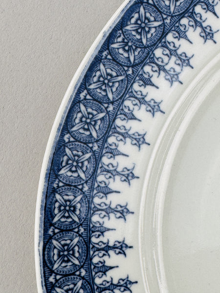 11 Antique Royal Worcester 7 Inch Plates Blue and White 1889