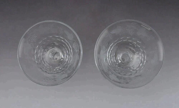 Pair Signed William Yeoward Cordelia Crystal Champagne Coupes Sherbets