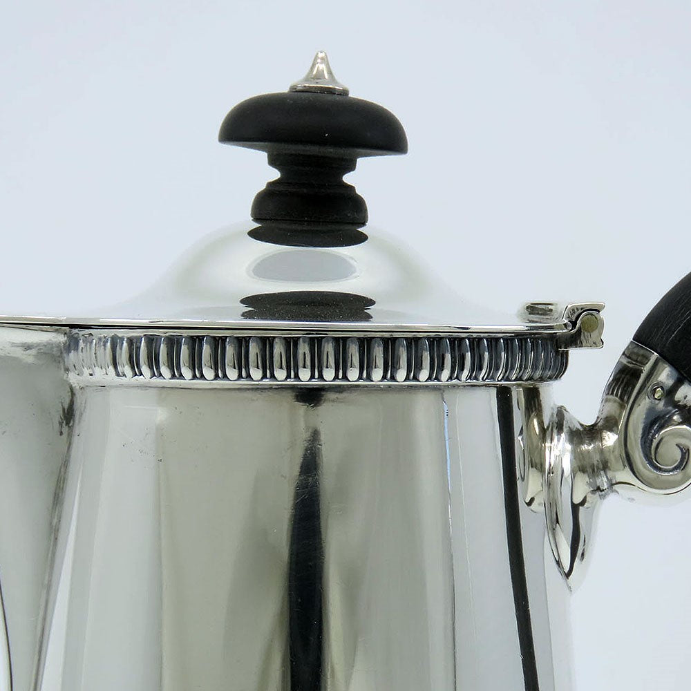 Stylish 1912 English Sterling Silver Coffee Tea Mocha Pot
