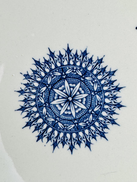 Antique 2 Royal Worcester Blue and White Serving Bowls from 1890