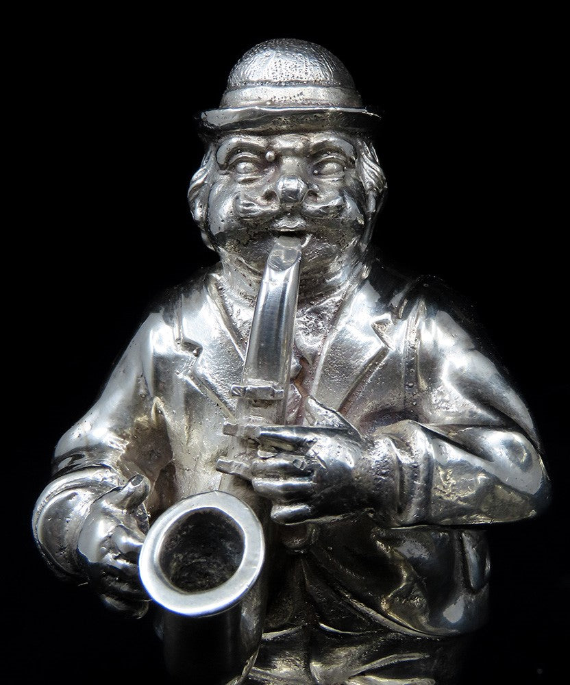 Charming VTG Spanish Silver 5pc Band Musician Figurines