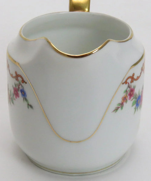 2pc Elegant Czech Epiag Floral Sugar & Creamer Set 9561