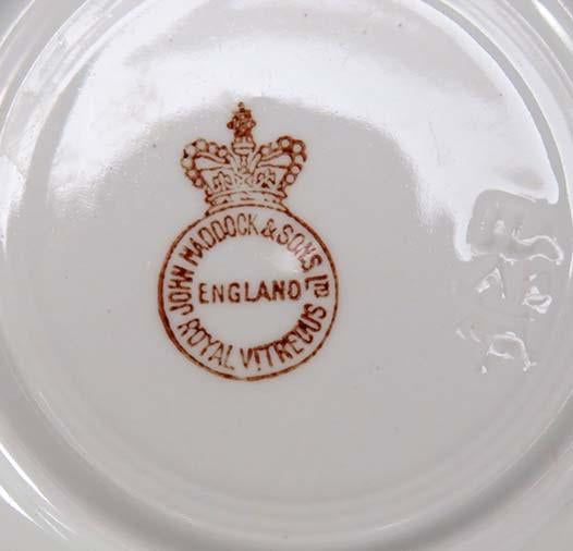 6 Late 1890's-Early 1900's John Maddock & Sons Cereal/Soup Bowls Canton
