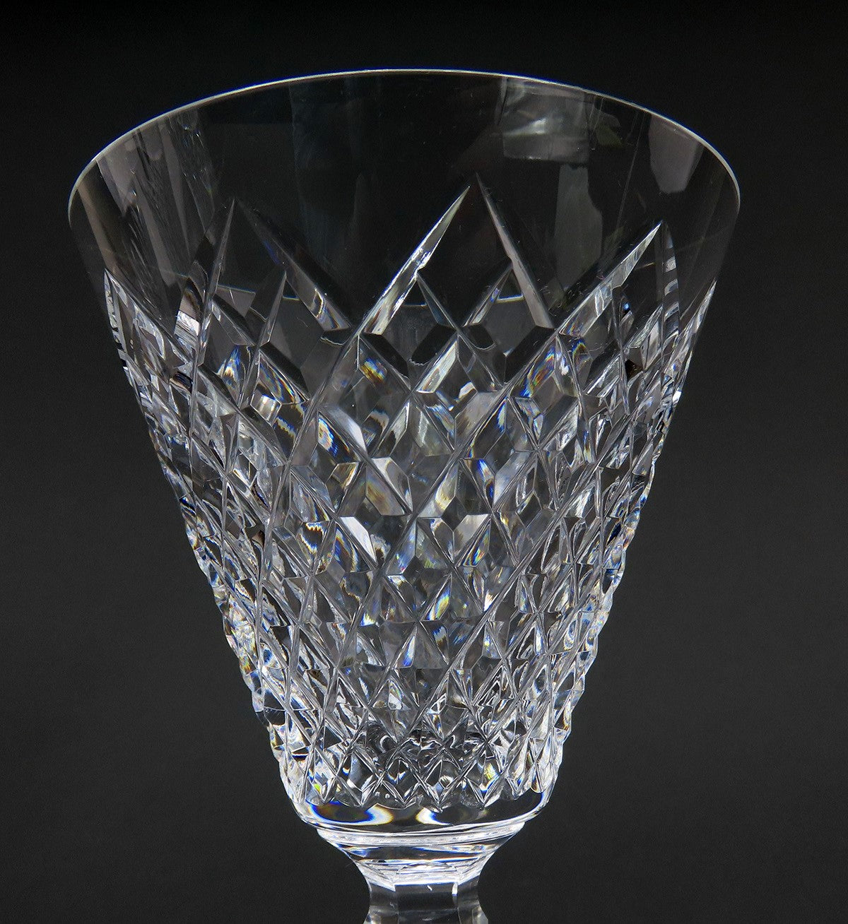 Stunning Set 6 Waterford Glasses Templemore Pattern Table Water Goblet 7in