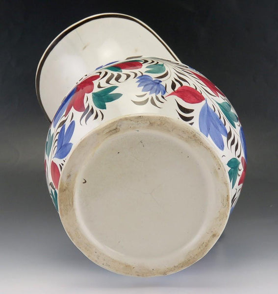 Antique UK c1830's Handpainted Pottery Porcelain Provincial Ewer Pitcher 1800's