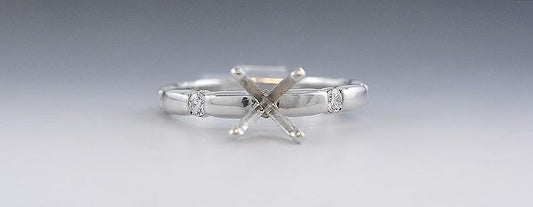Must See Brand New ~.32ct Diamond & Platinum Ring Setting