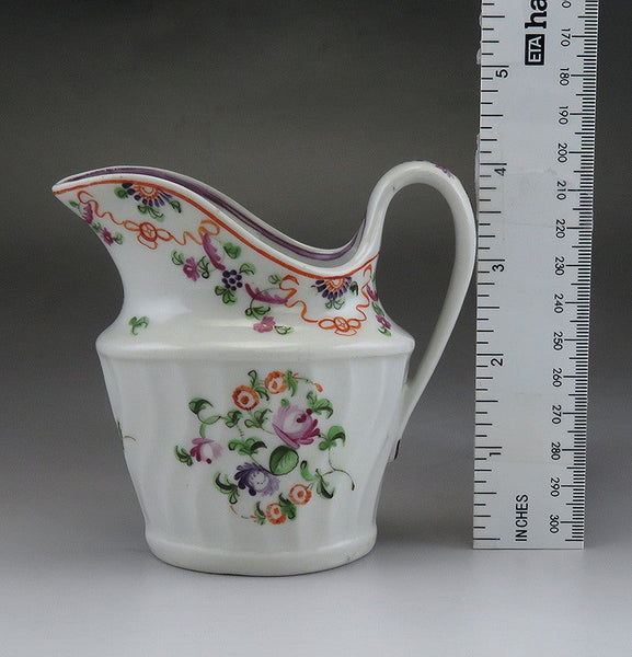 Lovely late 1700s English Floral Pearlware Porcelain Creamer Cream Pitcher