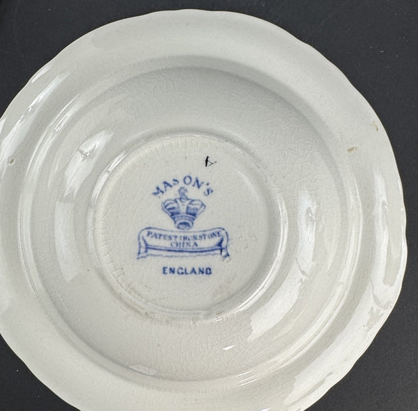 Fine Set 6 c1920s Mason's Ironstone China Flying Bird 6.5" Fruit Dessert Bowls