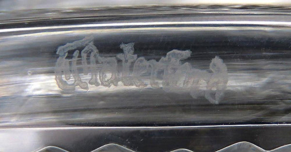 Modern Waterford Cut Glass Decorative Raised Pedestal Bowl Dish
