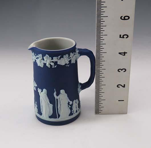 Lovely Antique Wedgwood Blue Jasperware Small Pitcher