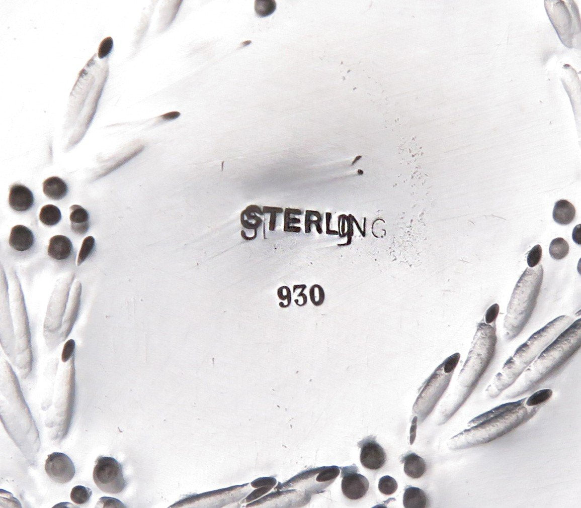 Late 1800's- Early 1900's German Continental Sterling Silver Swing Handle Basket