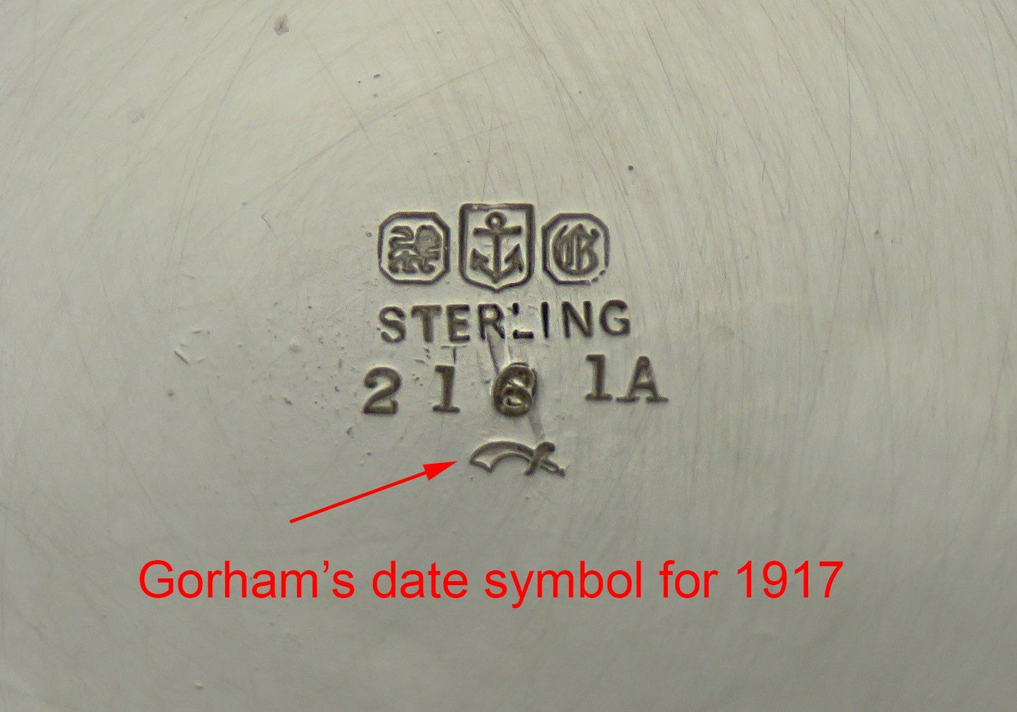 Ornate Antique 1917 Gorham Sterling Silver Engraved Vase