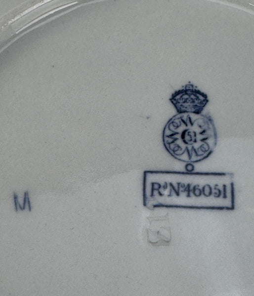 11 Antique Royal Worcester 7 Inch Plates Blue and White 1889